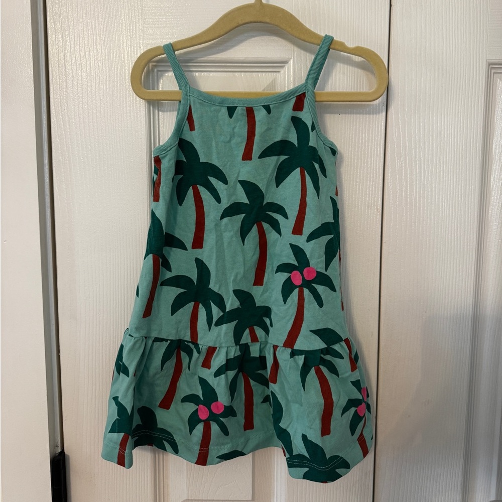 Hanna Andersson Teal and Pink Dress